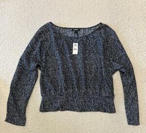 NWT* Express Womens Dolman Sleeves Boat Neck Blouse Large